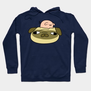 Pug Face and Mini Pig Hoodie